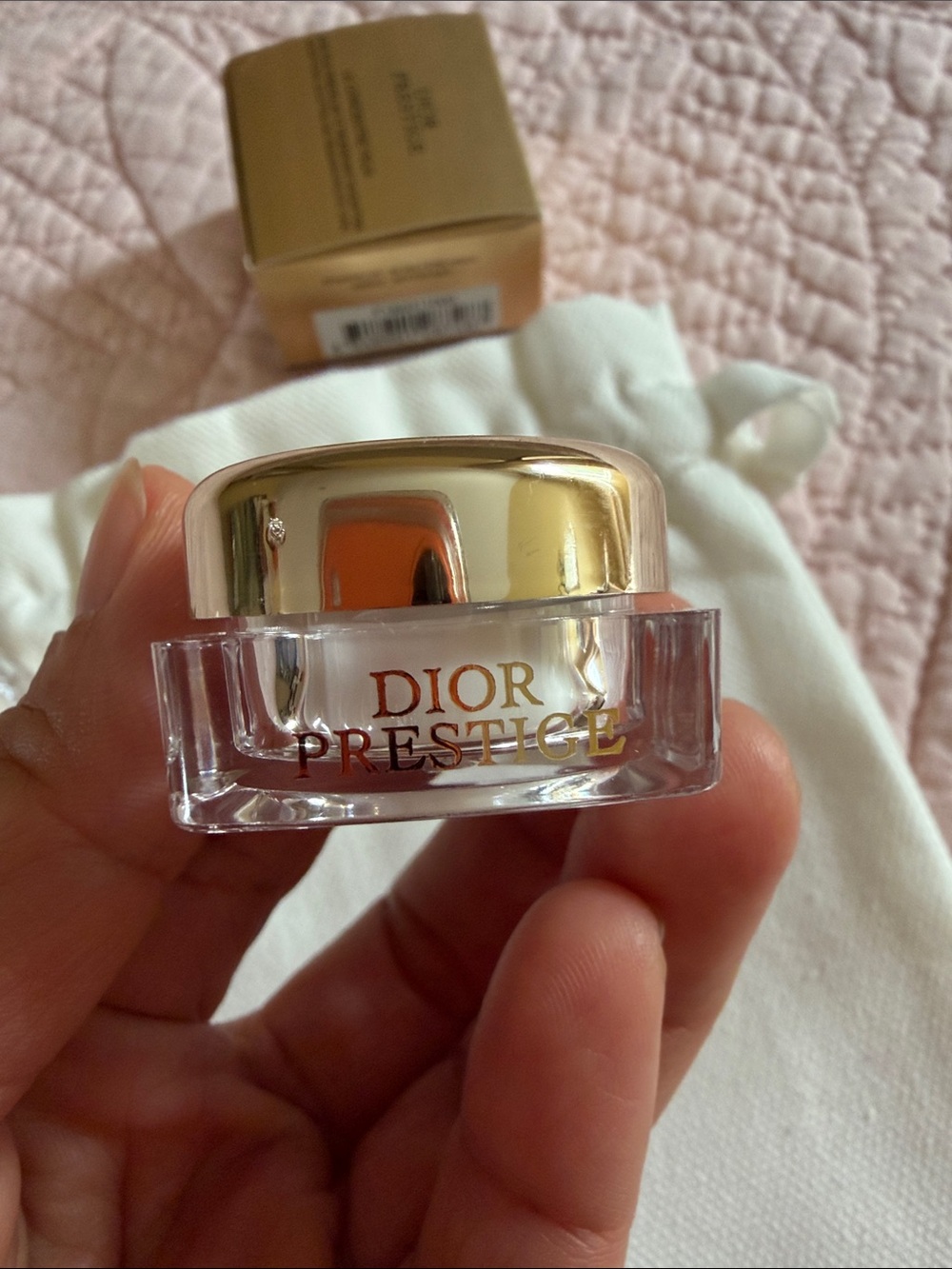 Dior Prestige La Crème Moisturizer - Gold and Clear Jars - Picture 3 of 5